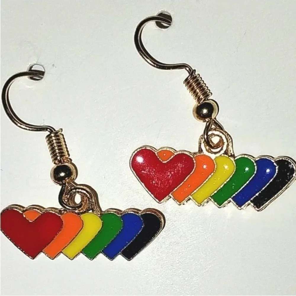 Hand crafted Small Rainbow Earrings For Ladies and Kids